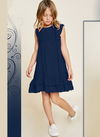 Navy Blue Colour Latest fancy Designer Party Festive Wear Imported Herban Line Children Stylish westren Collection GIRAA 04